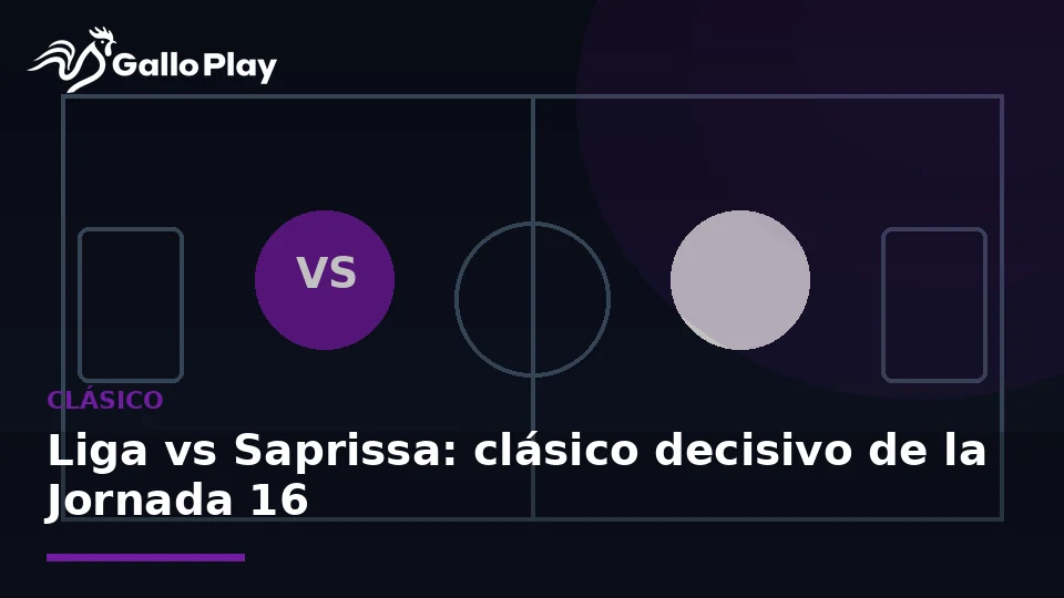 Liga vs Saprissa Jornada 16: el clásico que define el cierre