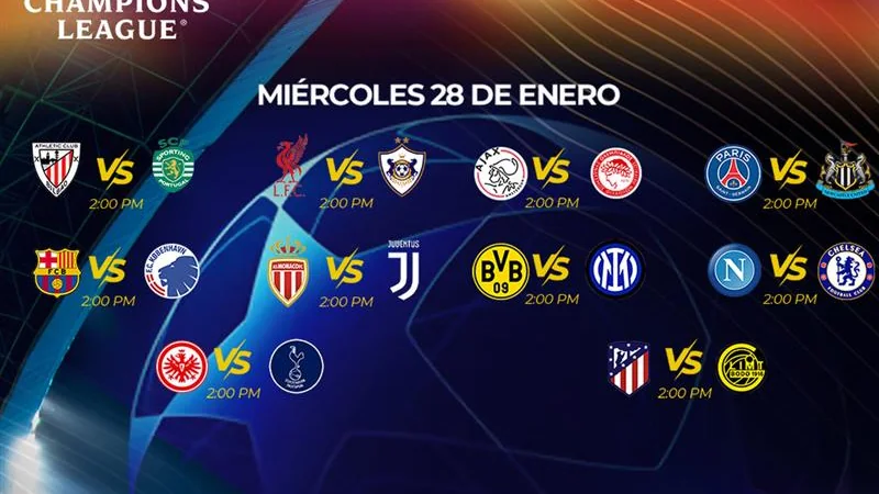 Jornada 8 Champions League: previa, partidos y apuestas clave